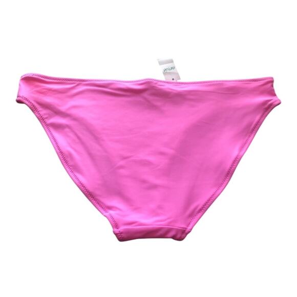 Aerie NWT Sleek Stylish Full Coverage Bold Hot Pink Shade Bikini Bottom Medium - Picture 4 of 11